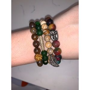 Beaded bracelet set